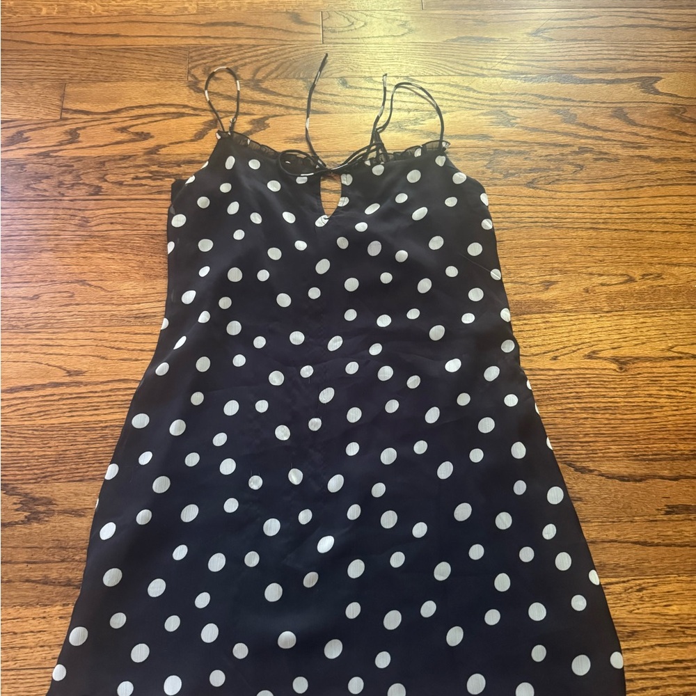 Abercrombie Polka Dot Mini Slip Dress - Size SP - Picture 2 of 7